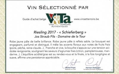 Notre Riesling “Schieferberg” sélectionné par V&TA